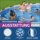 Bestway Steel Pro MAX™ Frame Pool Komplett-Set mit Filterpumpe Ø 457 x 122 cm, lichtgrau, rund