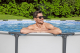 Bestway Steel Pro MAX™ Frame Pool Komplett Set mit Filterpumpe Ø 549 x 122 cm, lichtgrau, rund