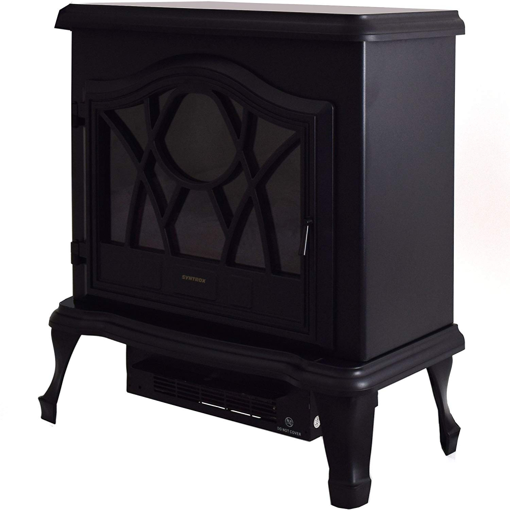 Freistehender Standkamin mit Flammeffekt