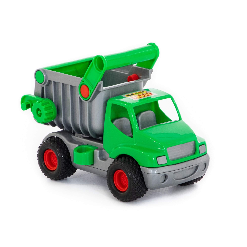 WADER ConsTruck Kipper grün/silber Kinder Spielzeug Spielzeugauto Kipplaster 