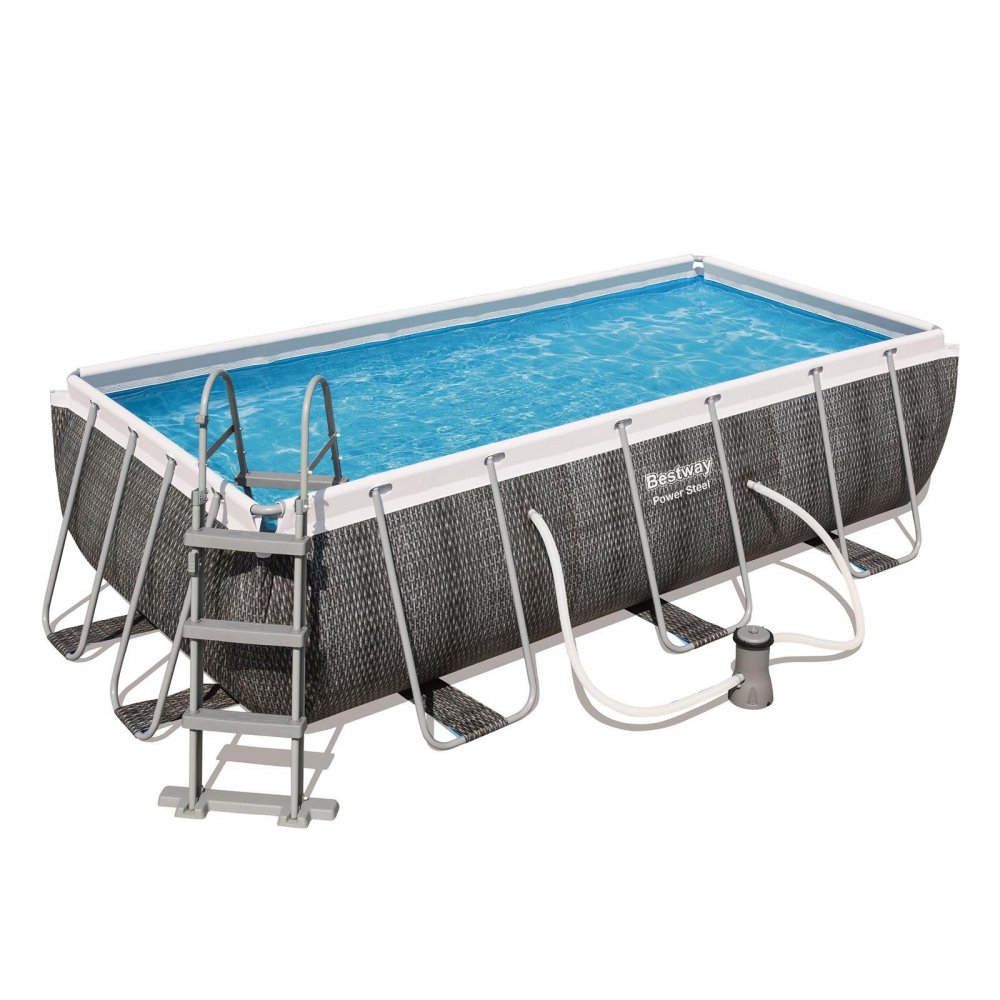 x Pool, 100 404 Komplett-Set 201 Power x cm, Bestway Steel Frame
