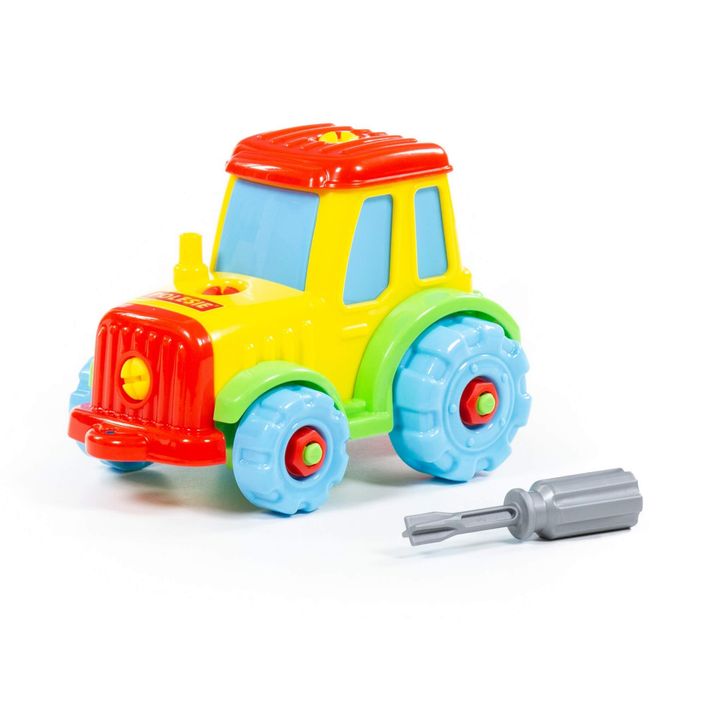 WADER 20-tlg Konstruktionsset Spielzeugtrecker Kinder Bau dir deinen Traktor 