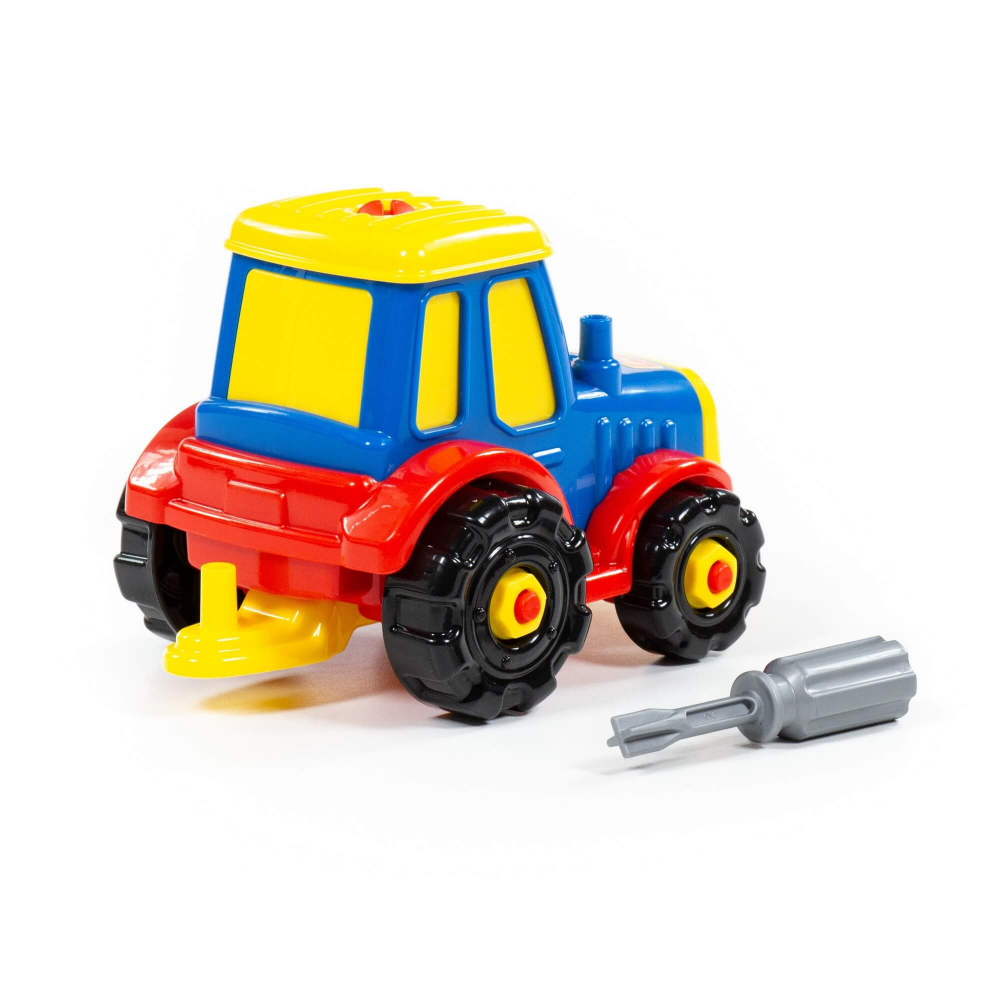 Konstruktionsset Spielzeugtrecker Kinder Bau dir deinen Traktor WADER 20-tlg 
