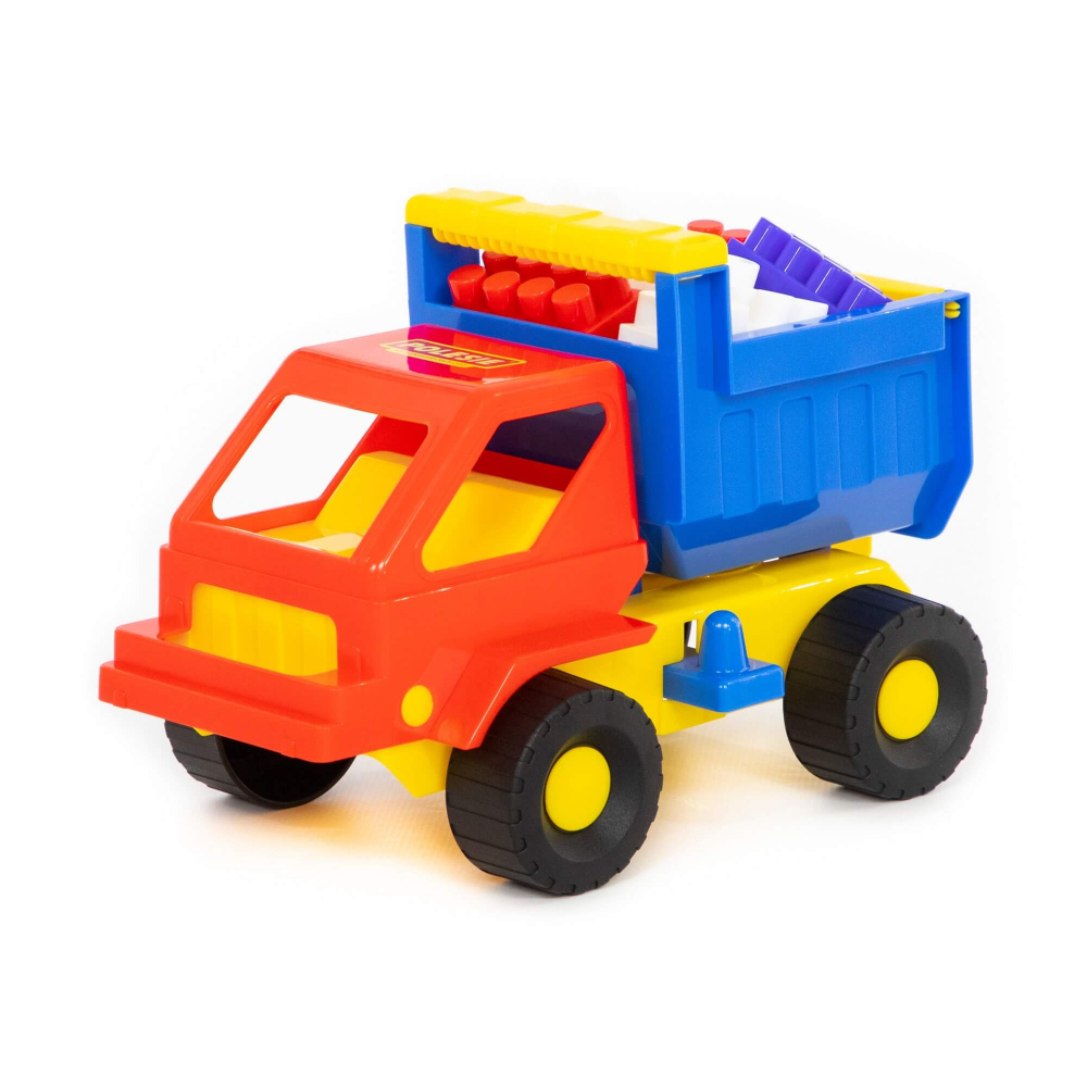 WADER ConsTruck Tieflader mit Basic Radlader Kinder Spielzeug Baufahrzeug Auto 
