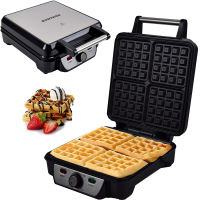 Syntrox Waffeleisen für Belgische Waffeln XXL