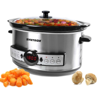 Syntrox Germany Digitaler Slow Cooker 3,5 Liter mit Timer