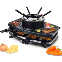 Syntrox 3 in 1 Raclette-Grill-Fondue-für 8 Personen