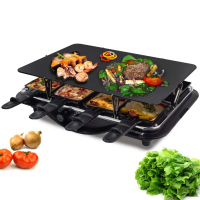 Syntrox Design Raclette Paris mit Glas-Keramik Grillplatte für 8 Personen