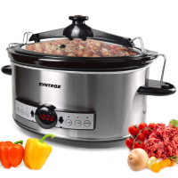 Syntrox Germany Digitaler Slow Cooker 6,5 Liter mit Timer