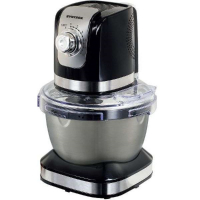Syntrox Küchenmaschine Knetmaschine Edelstahl-Behälter, 4 Liter, schwarz
