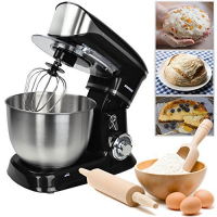 Syntrox Küchenmaschine Food Processor Knetmaschine - schwarz