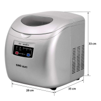 Syntrox Eiswürfelbereiter Eiswürfelmaschine mit LED max. 15 Kg Eiswürfel
