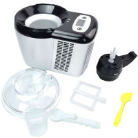 Syntrox Selbstkühlende, Extrem leichte und Stromsparende Eismaschine GG-90W Frozen Yoghurt