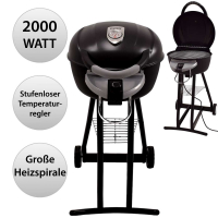 Syntrox Elektrogrill Grillwagen BBQ Grill Balkongrill STG 2000W
