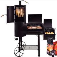 Syntrox Doppel Smoker mit Räucherofen