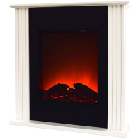 Syntrox Elektrokamin freistehender Standkamin Kamin mit Flammeffekt FSK-2000W-Elm