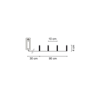 LED-Minilichterkette Diamanten, 10 warmweiße LEDs