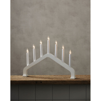 STAR TRADDING Weihnachtsleuchter HOUSE weiss