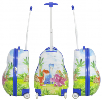 Kinder-Kofferset 2 tlg. Trolleyset Reisekoffer Hartschale DINOS