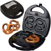 Syntrox Soft Bretzel Bretzelmaker Chefmaker mit austauschbaren Backplatten
