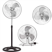Syntrox 3in1 Standventilator Tischventilator Wandventilator Chrom 18