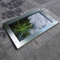 Ubbink Quadra InoxFrame - Rahmen aus Edelstahl zur Kombination mit dem Becken Quadra C3 - 8 cm / 83 x 120 cm