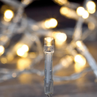 LED-Minilichterkette, 720 warmweiße LEDs, L 54 m, transparentes Kabel
