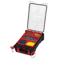 MILWAUKEE Kleinteile-Koffer, Packout, Koffer inkl. 5 herausnehmbaren und stapelbaren Boxen
