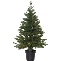 STAR Trading LED-Tannenbaum Byske 90cm ww/grün außen