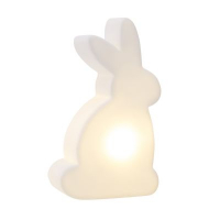 8seasons Shining Rabbit Micro - Leuchtender Hase, ca. 12 cm hoch, Batteriebetrieb
