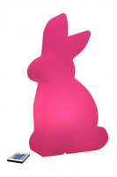 8 seasons - Motivleuchte Shining Rabbit 50cm weiß RGB