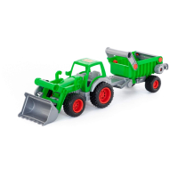 Farmer Technic Traktor mit Frontschaufel + Kippanhänger
