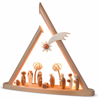 Moderne Lichterspitze, Natur (1.AUFLAGE, Komplett) Heilige Familie, Natur (120V-230V), 50x9x47cm
