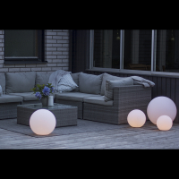 STAR Trading LED-Kugel Twilights 20cm warmweiß/RGB m. FB