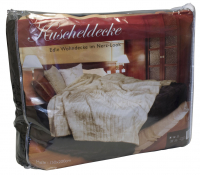 Mikrofaser Kuscheldecke im Nerz-Look Decke 150x200 cm, beige