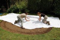 Ubbink Gartenteichvlies - Synthetik, weiß, 250 g/m² - 2 x 25 m
