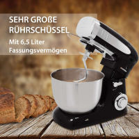 Syntrox Syntrox Germany Küchenmaschine Knetmaschine mit Fleischwolf und Mixer, 6,5 Li