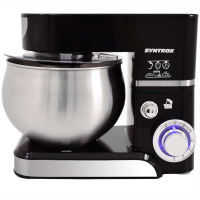 Syntrox Küchenmaschine Knetmaschine 5,0 Liter 1000 Watt - Schwarz