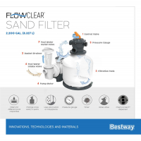Bestway Flowclear Sandfilteranlage mit Zeitschaltuhr