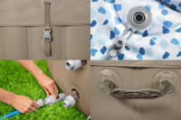 Bestway aufblasbarer LAY-Z-SPA® Whirlpool Palm Springs AirJet™ Ø 196 x 71 cm, rund