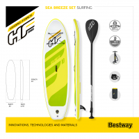 Bestway Hydro-Force SUP Allround Board-Set Sea Breeze mit Paddel