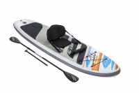 Bestway Hydro-Force SUP Allround Board-Set White Cap mit Paddel und Kajak-Sitz