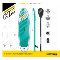 Bestway Hydro-Force SUP Double Chamber Allround Board-Set HuaKai mit Paddel