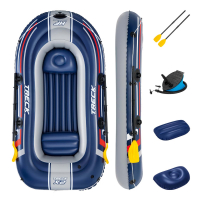 Bestway Hydro-Force Schlauchboot-Set Treck X2 SET für 2 Erwachsene und 1 Kind