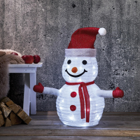 Star Trading LED-Figur Tecidy Schneemann