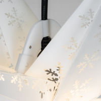 Sterntaler Weihnachtsstern Schneeflockenmuster weiß