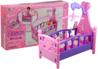 LEANToys  Puppenbett mit Bettzeug und kleinem Spielzeug 3+ Spielzeug für Kind