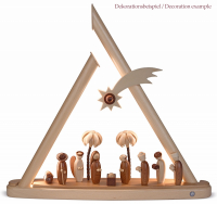 Motivplattform für Moderne Lichterspitze Heilige Familie Inkl. Schweifstern Natur