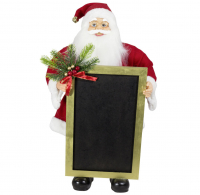 Weihnachtsmann Santaclaus Nikolaus Wotan mit  Tafel, 60 cm