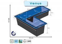 Ubbink VENUS LT0 - GFK Fertigteich, 650 l